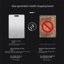 Load image into Gallery viewer, 316 Stainless Steel Chopping Board – Thickened Double-Sided Antibacterial Cutting Board for Kitchen &amp; Dough Kneading
