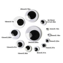 将图片加载到图库查看器，Self-Adhesive Googly Wiggle Eyes - 100/200/550pcs for DIY Crafts &amp; Handmade Toys
