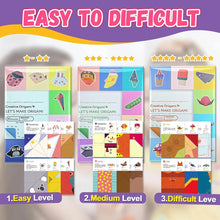 Load image into Gallery viewer, Origami Kit with 30/96 Sheets &amp; Guiding Book - DIY Art Craft for Kids &amp; Beginners
