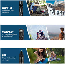 Load image into Gallery viewer, Multifunctional Outdoor Camping Tactical Pen  Survival Gear Self-Defense Pen Rescue Hiking Outdoor Survival Tool With Compass
