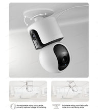 将图片加载到图库查看器，XIAOMI Smart Camera C300 Dual Camera Version，360° 3MP WiFi 6，Home Security Baby Monitor，Pet Camera，Chinese Version With Adapter
