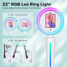 Load image into Gallery viewer, Selfie Stand Photo Booth Machine ipad Photobooth compatible for 10.2-12.9inch ipad  Photo Booth Stand Machine for Party Wedding
