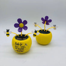 Load image into Gallery viewer, Solar Automatic Swing Solar Flower Car Ornaments
