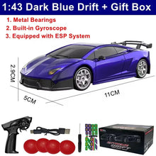 Load image into Gallery viewer, 1/64 4WD High-Speed Drift RC Car – Mini Remote Control Racing Toy for Kids &amp; Adults
