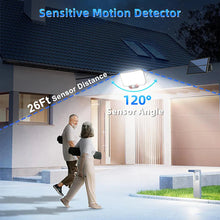 Load image into Gallery viewer, 234/318/348 LED Solar Motion Sensor Light – Super Bright Outdoor Floodlight with 3 Modes, IP65 Waterproof, Remote Control &amp; Wide-Angle Illumination
