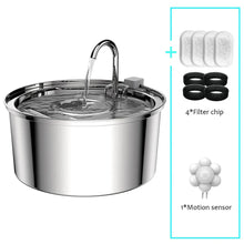 Load image into Gallery viewer, Stainless Steel Pet Water Fountain – USB Automatic Cat &amp; Dog Bowl
