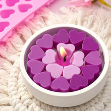 Load image into Gallery viewer, 55-Cavity Heart Silicone Candle Mold – DIY Valentine’s Candle, Wax Melt &amp; Chocolate Mold for Love Crafts, Baking &amp; Party Gifts
