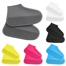 Load image into Gallery viewer, Reusable Silicone Waterproof Shoe Covers – Non-Slip Rain Boot Overshoes
