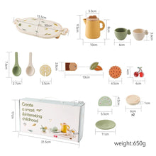 Load image into Gallery viewer, Wooden Montessori Teapot Tea Set – Pretend Play Toy
