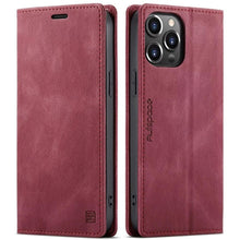 Load image into Gallery viewer, Vintage Wallet Case Card Holder Kickstand Built-in Magnetic Flip Leather Case for iPhone  Leather Cases for iPhone 14 13 12 11 Pro Max Mini XR XS Max 8 7 6s Plus Wallet Flip Cover
