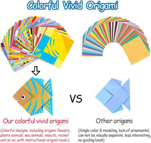 Load image into Gallery viewer, Origami Kit with 30/96 Sheets &amp; Guiding Book - DIY Art Craft for Kids &amp; Beginners
