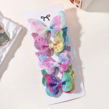 Load image into Gallery viewer, 4Pcs Candy Colored Hair Clips for Girls Cute Double-Layered Bows
