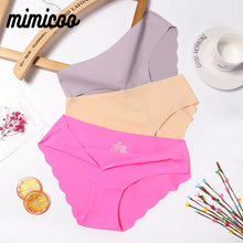 将图片加载到图库查看器，Women's Panties Seamless Underwear For Woman Sexy Lingerie Briefs Female Lingerie 3 Pcs/set Comfort Women Underwear
