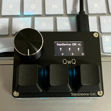 Load image into Gallery viewer, O3C SayoDevice OSU O3C Rapid Trigger Hall Switches Magnetic Pink Switches Keyboard With Knob Screen Copy Paste Shotcut
