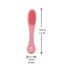 将图片加载到图库查看器，Soft Pet Finger Brush Cats Brush Toothbrush Tear Stains Brush Eye Care Pets Cleaning Grooming Tools Dog Cat Cleaning Supplies Soft Silicone Toothbrush with Long Handle for Dog Cat Pet Dental Care
