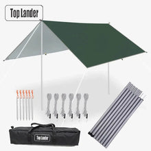 Load image into Gallery viewer, Ultralight Waterproof Tarp Tent – Large Sun Shelter Awning for Camping, Beach &amp; Outdoor Adventures
