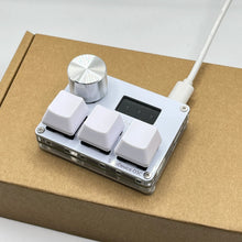 Load image into Gallery viewer, O3C SayoDevice OSU O3C Rapid Trigger Hall Switches Magnetic Pink Switches Keyboard With Knob Screen Copy Paste Shotcut
