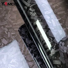 Load image into Gallery viewer, Carbon Fiber Vinyl Wrap Film - Glossy Black, Waterproof, Air-Release Technology for DIY Car Decoration
