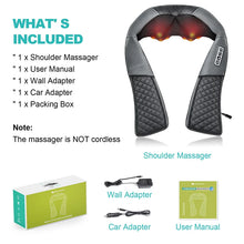 Load image into Gallery viewer, Medcursor Electric Neck And Back Massager Neck And Shoulder Kneading Massage Pillow Neck Cervical Back Massage Shawl
