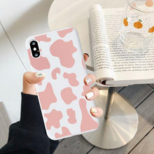 Load image into Gallery viewer, Slim Fit  Lightweight Black White  Print Silicone Case For iPhone 11 Pro 7 8 Plus X XR XS Max iphone 11 Cell Phone Case Cover White Black Pattern Print Silicone Unisex Case
