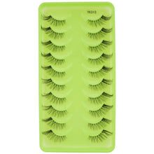 Load image into Gallery viewer, New Half Eyelashes 3D Cat Eye Lashes Clear Stem False Lashes
