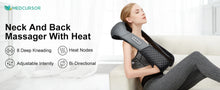 Load image into Gallery viewer, Medcursor Electric Neck And Back Massager Neck And Shoulder Kneading Massage Pillow Neck Cervical Back Massage Shawl
