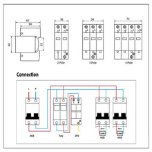 Load image into Gallery viewer, AC SPD Surge Protection 2P 3P 4P 10〜20KA/20〜40KA /30KA〜60KA House Lightning  Protector Low-Voltage Arrester Protective Device
