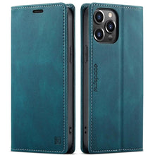 Load image into Gallery viewer, Vintage Wallet Case Card Holder Kickstand Built-in Magnetic Flip Leather Case for iPhone  Leather Cases for iPhone 14 13 12 11 Pro Max Mini XR XS Max 8 7 6s Plus Wallet Flip Cover
