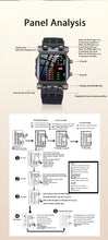 将图片加载到图库查看器，LED Watch Men Fashion Creative Crab Type Electronic Watch Luminous Binary Gift Business Style Cool Waterproof Multi Function

