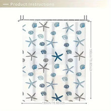 Load image into Gallery viewer, Patterned Waterproof Shower Curtain – PEVA Bathroom Partition &amp; Decor
