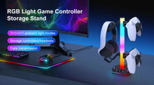 Load image into Gallery viewer, For Playstation5 Controller Holder Earphone Hanger Accessories Gaming RGB Headphone Stand for Desktop Gamer PS4 Xbox PS5 Gamepad
