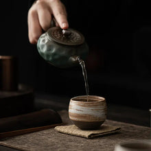 Load image into Gallery viewer, Japanese Handmade Ceramic Tea Cup | Antique Kung Fu Tea Set
