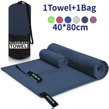 将图片加载到图库查看器，Quick-Drying Sports Towel 40x80CM Blue Grey Green Orange Swimming Gym Fitness Camping Running Beach Washcloth Towels
