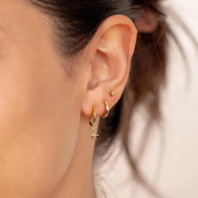 Load image into Gallery viewer, 3-Piece Star Drop Earrings Set – 18K Gold Stainless Steel Dangle Jewelry
