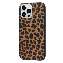 将图片加载到图库查看器，Retro Crocodile Leopard Snake Zebra Pattern Texture PU Leather Cases For iPhone 14 13 Phone Cover Unique Design Shockproof Soft Grip Leather Phone Case For iPhone
