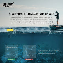 Load image into Gallery viewer, FFC1108-1 Alarm 100M Portable Sonar Fish Finders 45 degrees Sonar Coverage Echo Sounder Alarm Transducer Lake Sea Fishing
