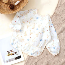 将图片加载到图库查看器，Waterproof Long Sleeve Baby Bib | Washable Feeding Bib with Full Coverage &amp; Easy Clean Design
