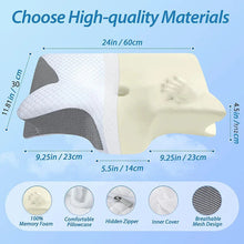 Load image into Gallery viewer, Memory Foam Cervical Pillow – Ergonomic Neck Support for Pain-Free Sleep
