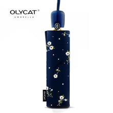 Load image into Gallery viewer, Women's Umbrellas Automatic Sunscreen Anti UV Flowers Brand Umbrella Rain Women Olycat Parasol Female Folding Umbrella Windproof
