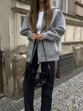 将图片加载到图库查看器，Autumn Women’s Hooded Jacket – Long Sleeve Zipper Coat
