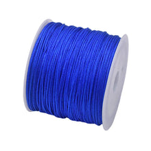 Load image into Gallery viewer, 50 Yards 0.8mm Braided Nylon Cord – Durable Satin String for Jewelry Making, Beading, Macrame, Chinese Knot &amp; DIY Crafts
