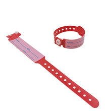 Load image into Gallery viewer, 100pcs Waterproof Soft PVC Medical Wristbands Writable Patient Identification Bracelets  Vinyl Band for Healthcare
