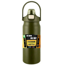 Load image into Gallery viewer, Stainless Steel Insulated Water Bottle with Straw (40oz) | Keeps Drinks Cold for 24 Hrs &amp; Hot for 8 Hrs | Leakproof Vacuum Flask for Sports &amp; Travel
