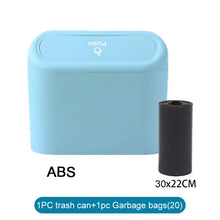 将图片加载到图库查看器，Car Trash Can (with Lid) Contains 60 (300) Garbage Bags, Small Car Trash Can, Leak-proof Mini Car Accessories
