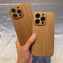 Load image into Gallery viewer, Ultra thin Vintage Wood Texture Phone Case For iPhone 14Plus 13Pro 14 13 12 Pro Max Lens protection anti-skid Soft Cover Wooden Smartphone case For iPhone
