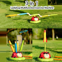 Load image into Gallery viewer, Ladybug Sport Entertainment Game Toy Multifunction Rope Skipping Machine Ferrule Jump Rocket Launcher Outdoor Educational
