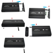 Load image into Gallery viewer, USB to SATA IDE HDD SSD 2.5/3.5 inch Adapter Hard Drive Enclosure USB3.0 Case HD External Solid State Hard Disk Box Adapter
