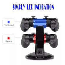 Load image into Gallery viewer, For PS4 Controller Charger LED Charging Stand Holder Dock Station Cradle for Sony Playstation 4 / PS4 Pro /PS4 Slim Accessories

