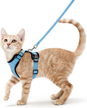 Load image into Gallery viewer, Cat Harness and Leash – Soft Adjustable Escape-Proof Vest for Walking Cats
