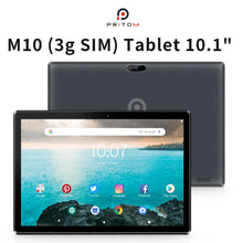 Load image into Gallery viewer, PRITOM 10 Inch Tablet PC with SIM Slot Android 10 64 GB Quad Core Touch Screen WiFi GPS Support 3G Phone Call
